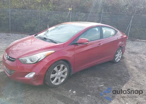2012 Hyundai Elantra Limited (Ulsan Plant) из США, поврежденный, VIN KMHDH4AE9CU464554
